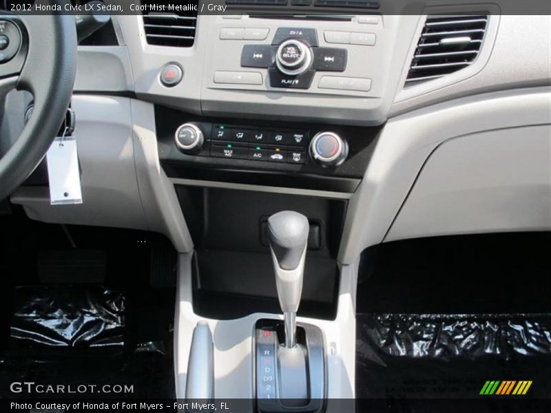 Controls of 2012 Civic LX Sedan
