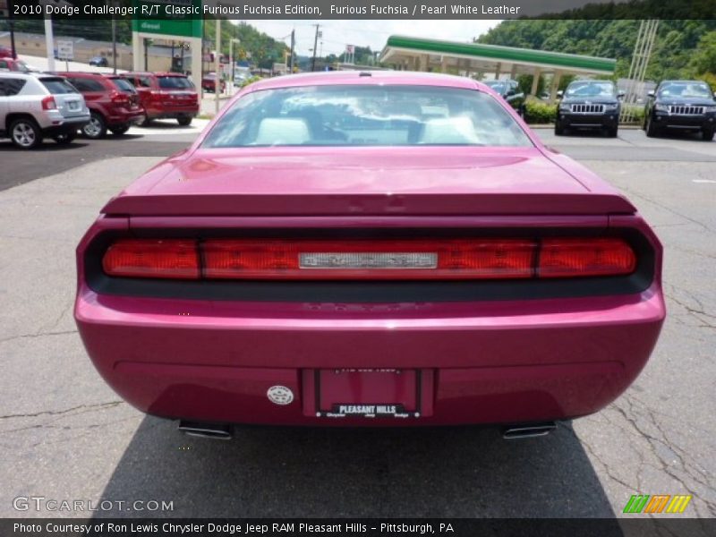 Furious Fuchsia / Pearl White Leather 2010 Dodge Challenger R/T Classic Furious Fuchsia Edition