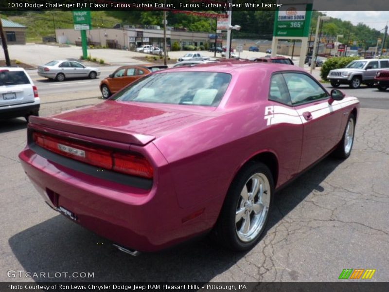 Furious Fuchsia / Pearl White Leather 2010 Dodge Challenger R/T Classic Furious Fuchsia Edition