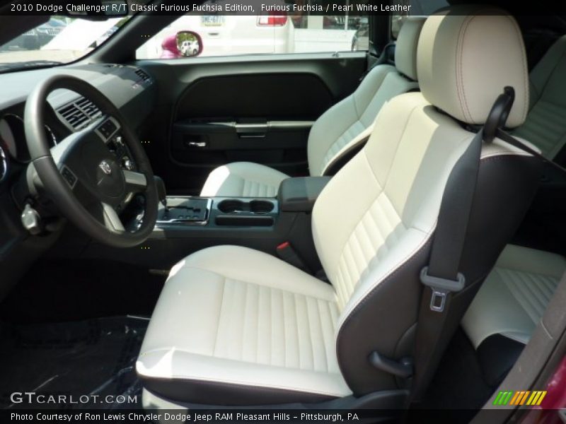  2010 Challenger R/T Classic Furious Fuchsia Edition Pearl White Leather Interior