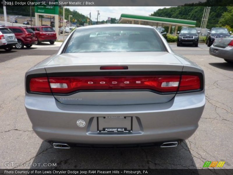 Billett Silver Metallic / Black 2011 Dodge Charger SE