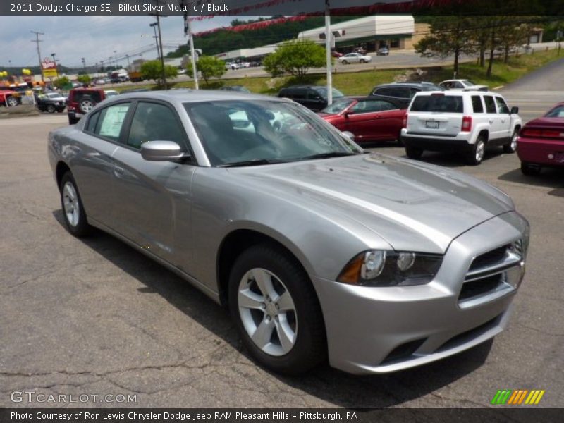 Billett Silver Metallic / Black 2011 Dodge Charger SE