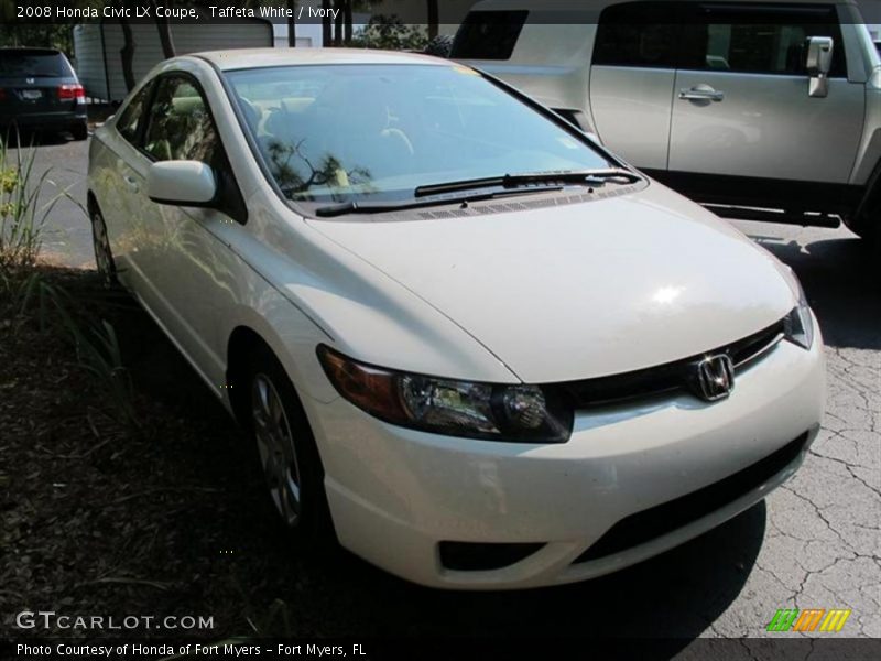 Taffeta White / Ivory 2008 Honda Civic LX Coupe