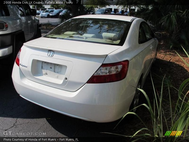 Taffeta White / Ivory 2008 Honda Civic LX Coupe