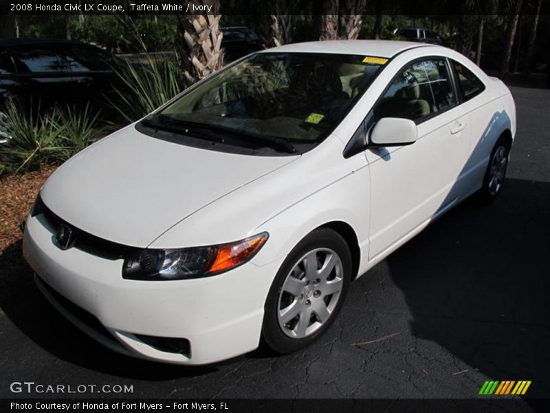 Taffeta White / Ivory 2008 Honda Civic LX Coupe