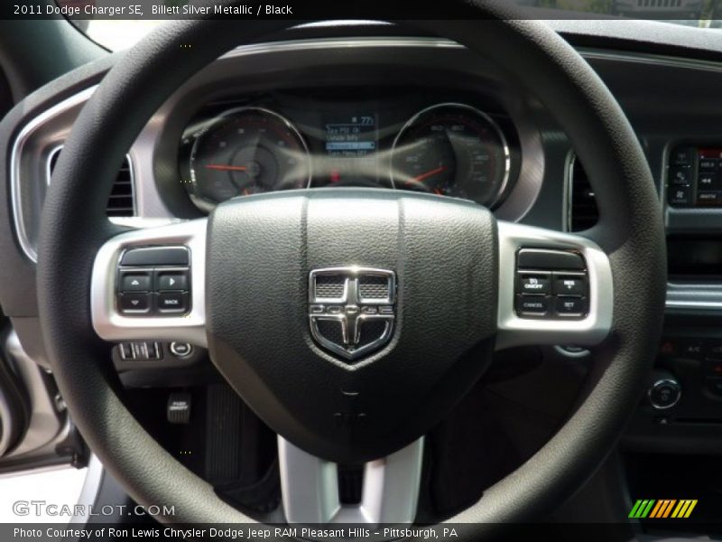 Billett Silver Metallic / Black 2011 Dodge Charger SE