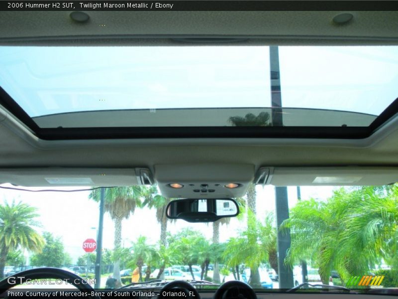 Sunroof of 2006 H2 SUT