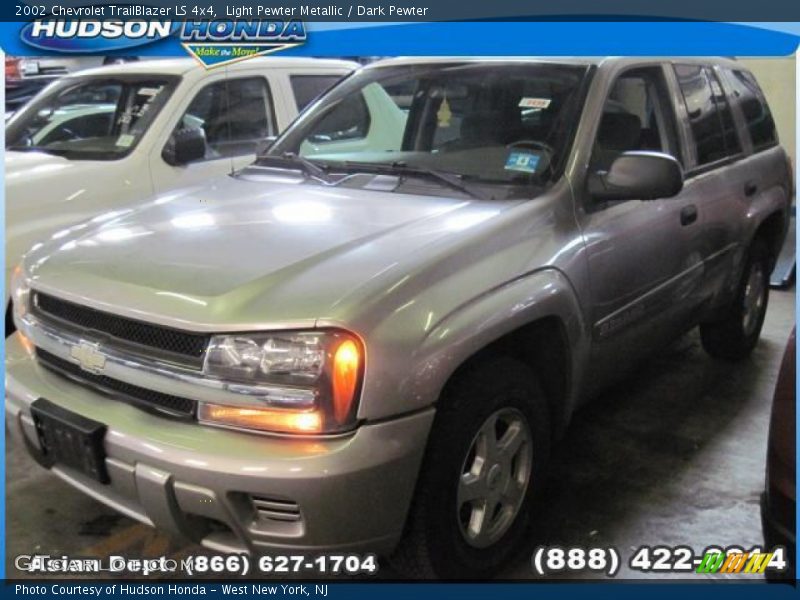 Light Pewter Metallic / Dark Pewter 2002 Chevrolet TrailBlazer LS 4x4