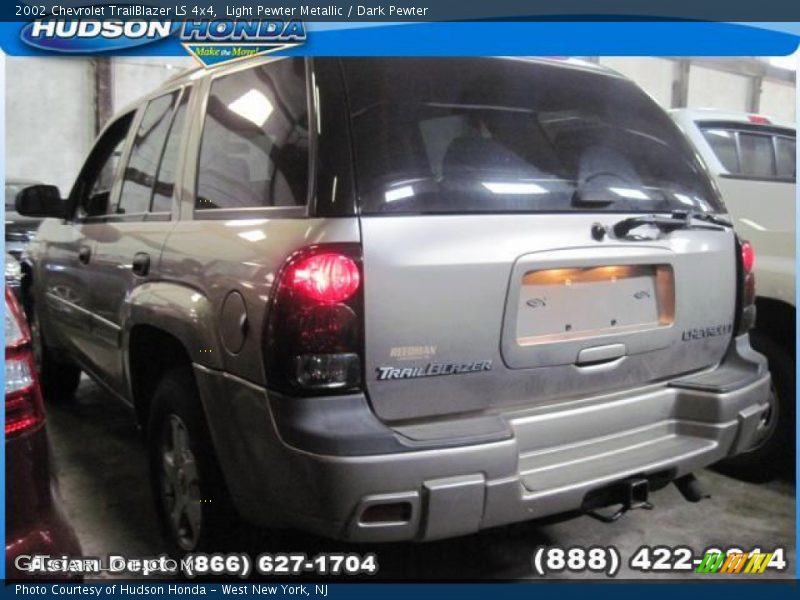 Light Pewter Metallic / Dark Pewter 2002 Chevrolet TrailBlazer LS 4x4