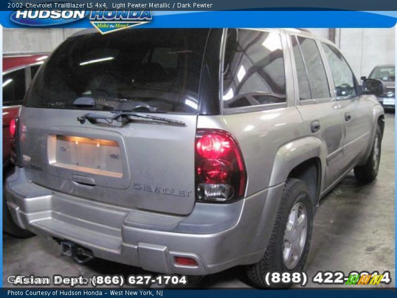 Light Pewter Metallic / Dark Pewter 2002 Chevrolet TrailBlazer LS 4x4