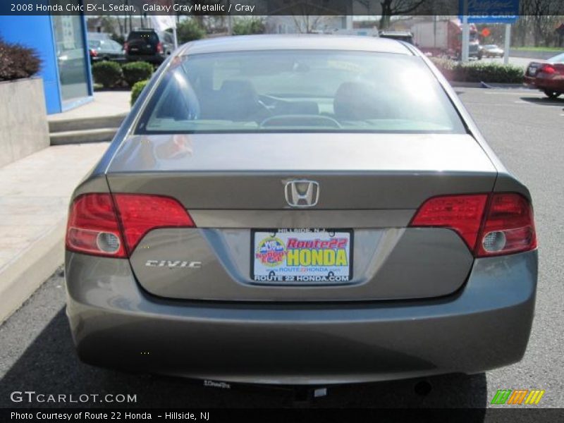 Galaxy Gray Metallic / Gray 2008 Honda Civic EX-L Sedan