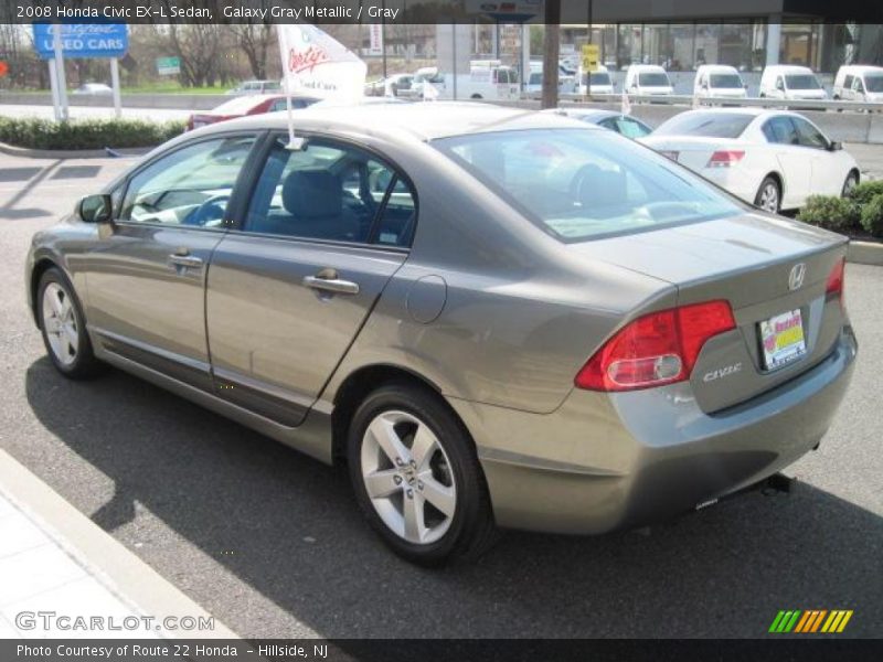 Galaxy Gray Metallic / Gray 2008 Honda Civic EX-L Sedan