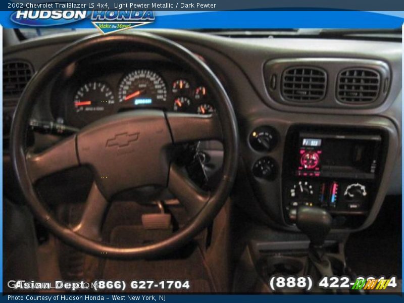 Light Pewter Metallic / Dark Pewter 2002 Chevrolet TrailBlazer LS 4x4