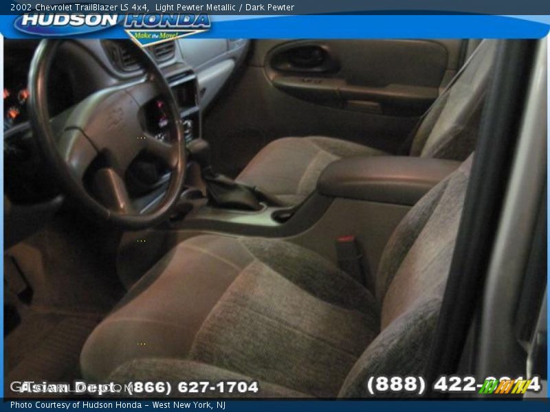 Light Pewter Metallic / Dark Pewter 2002 Chevrolet TrailBlazer LS 4x4