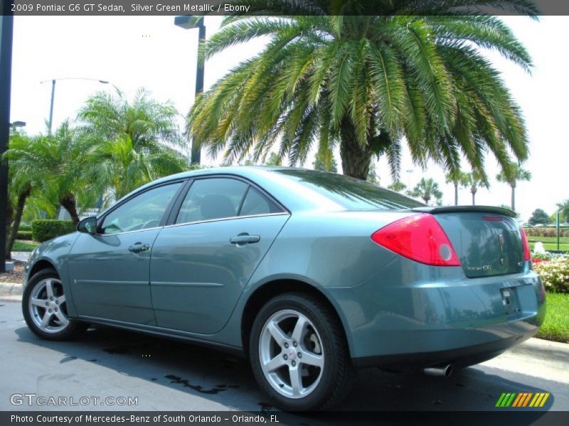 Silver Green Metallic / Ebony 2009 Pontiac G6 GT Sedan