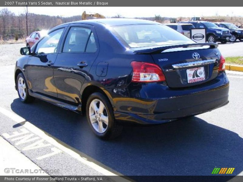 Nautical Blue Metallic / Bisque 2007 Toyota Yaris S Sedan