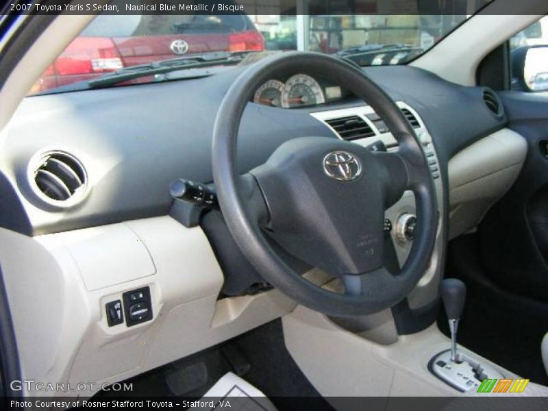 Nautical Blue Metallic / Bisque 2007 Toyota Yaris S Sedan