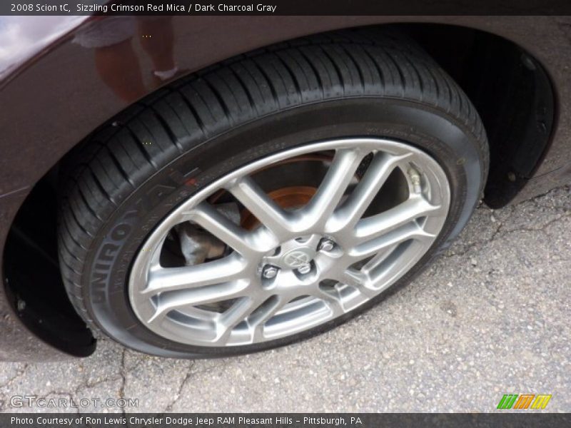 Sizzling Crimson Red Mica / Dark Charcoal Gray 2008 Scion tC