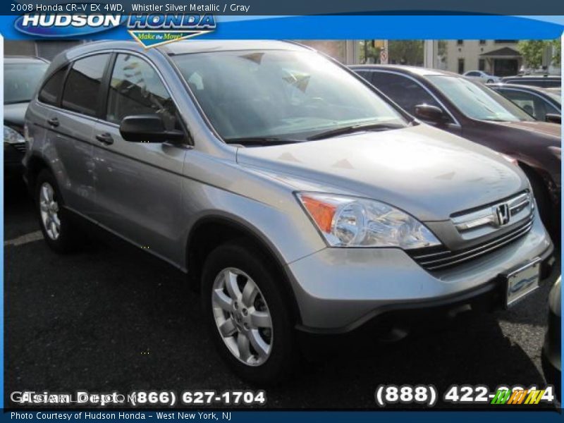 Whistler Silver Metallic / Gray 2008 Honda CR-V EX 4WD