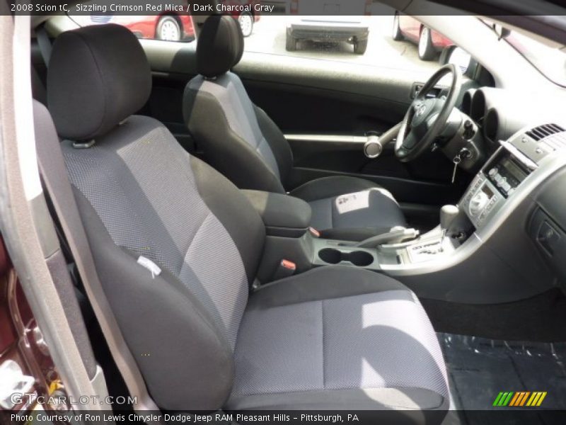 Sizzling Crimson Red Mica / Dark Charcoal Gray 2008 Scion tC
