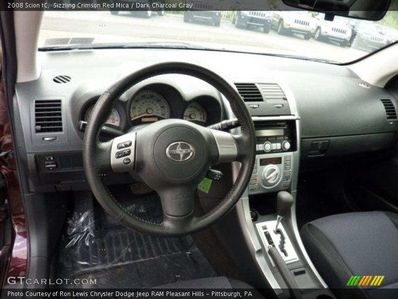Sizzling Crimson Red Mica / Dark Charcoal Gray 2008 Scion tC