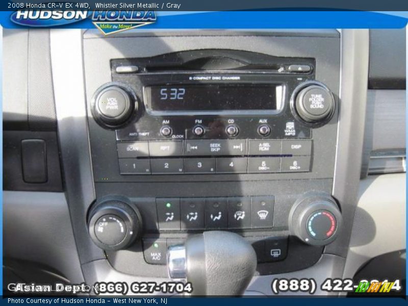 Whistler Silver Metallic / Gray 2008 Honda CR-V EX 4WD