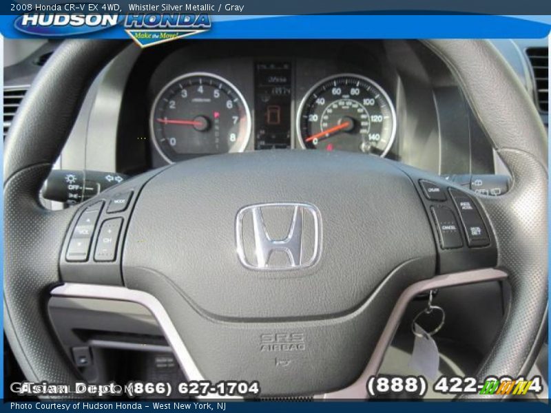 Whistler Silver Metallic / Gray 2008 Honda CR-V EX 4WD