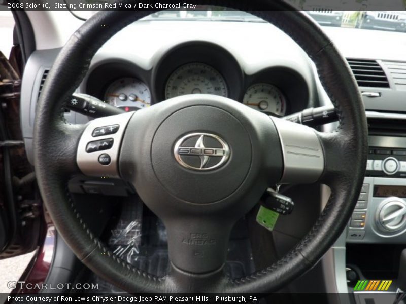Sizzling Crimson Red Mica / Dark Charcoal Gray 2008 Scion tC