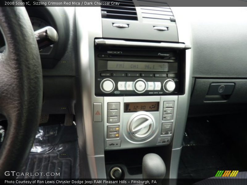 Sizzling Crimson Red Mica / Dark Charcoal Gray 2008 Scion tC