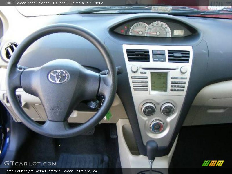 Nautical Blue Metallic / Bisque 2007 Toyota Yaris S Sedan