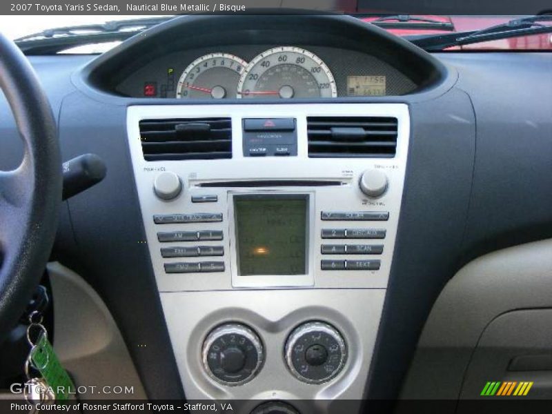 Nautical Blue Metallic / Bisque 2007 Toyota Yaris S Sedan