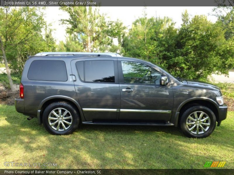 Silver Graphite Gray / Stone 2008 Infiniti QX 56 4WD
