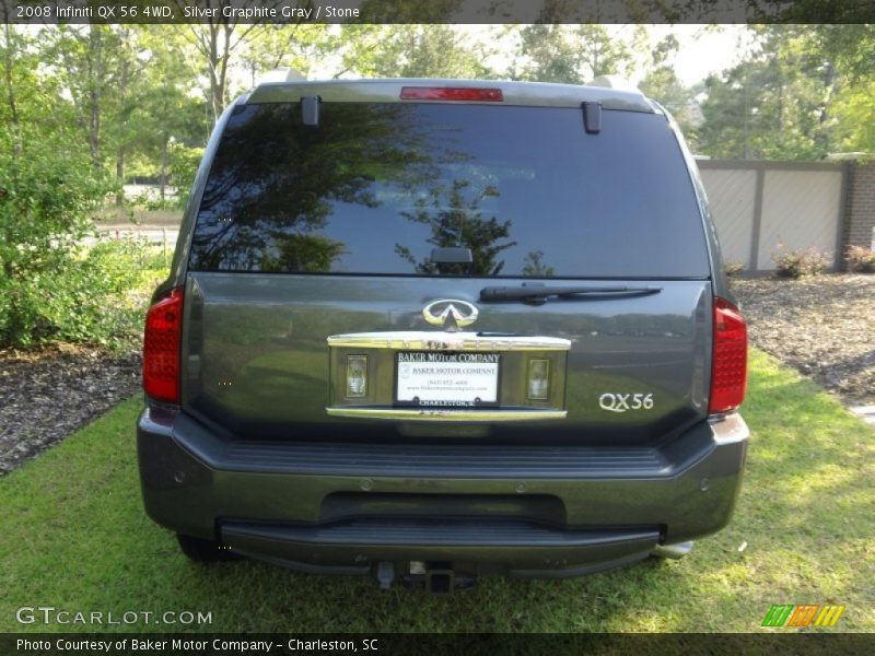Silver Graphite Gray / Stone 2008 Infiniti QX 56 4WD