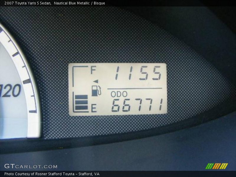 Nautical Blue Metallic / Bisque 2007 Toyota Yaris S Sedan