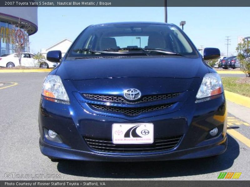 Nautical Blue Metallic / Bisque 2007 Toyota Yaris S Sedan