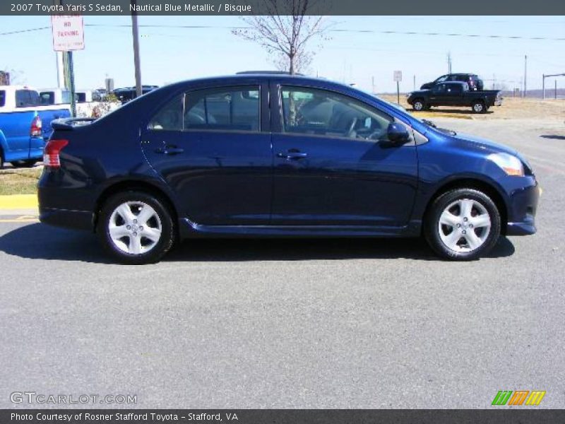 Nautical Blue Metallic / Bisque 2007 Toyota Yaris S Sedan