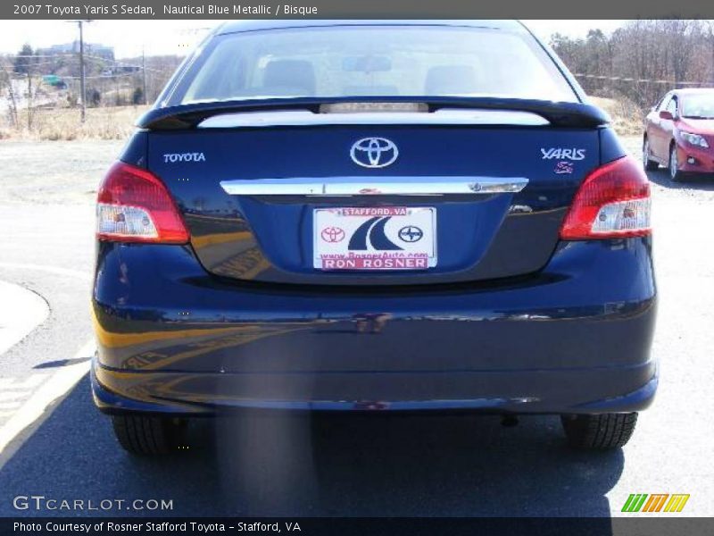 Nautical Blue Metallic / Bisque 2007 Toyota Yaris S Sedan