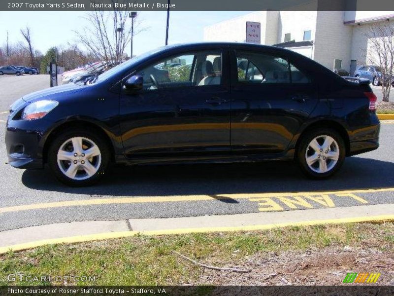 Nautical Blue Metallic / Bisque 2007 Toyota Yaris S Sedan