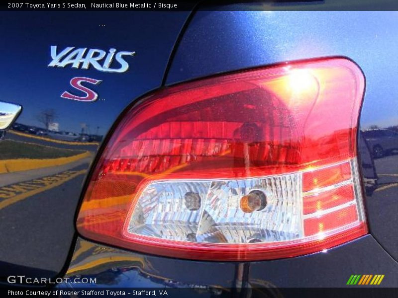 Nautical Blue Metallic / Bisque 2007 Toyota Yaris S Sedan