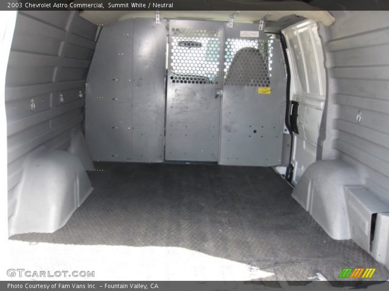 Summit White / Neutral 2003 Chevrolet Astro Commercial