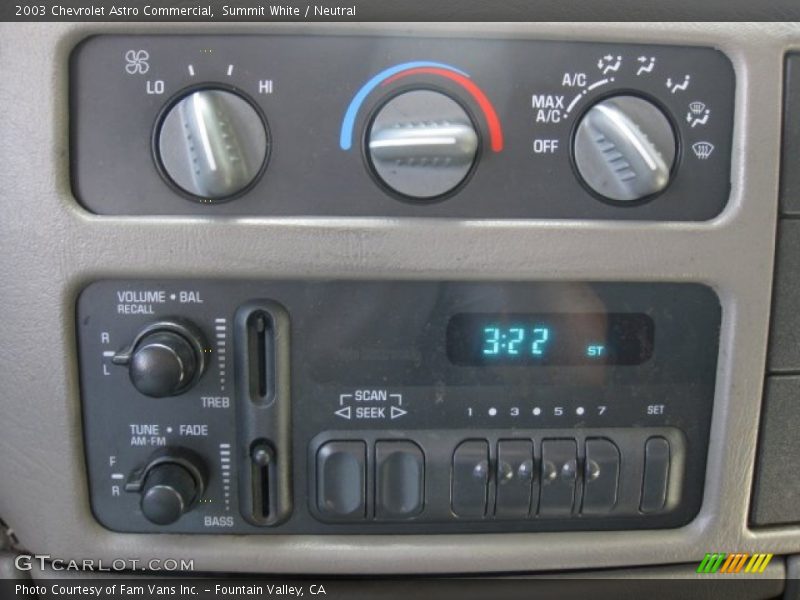 Summit White / Neutral 2003 Chevrolet Astro Commercial
