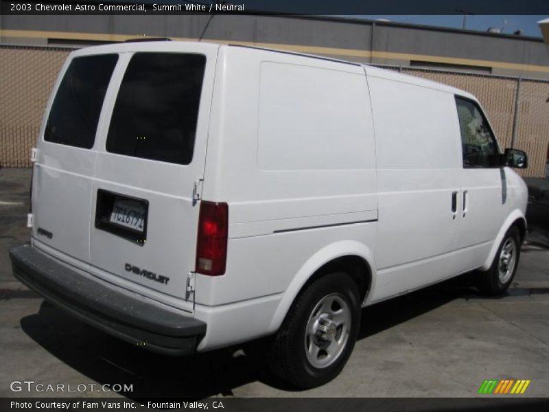 Summit White / Neutral 2003 Chevrolet Astro Commercial