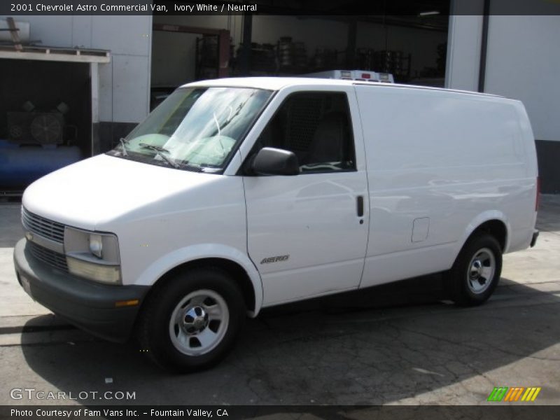 Ivory White / Neutral 2001 Chevrolet Astro Commercial Van
