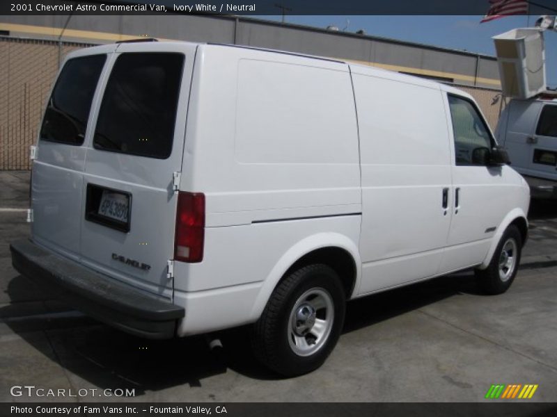 Ivory White / Neutral 2001 Chevrolet Astro Commercial Van