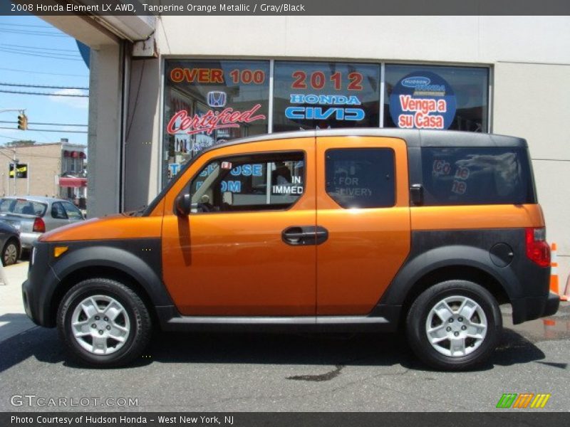 Tangerine Orange Metallic / Gray/Black 2008 Honda Element LX AWD