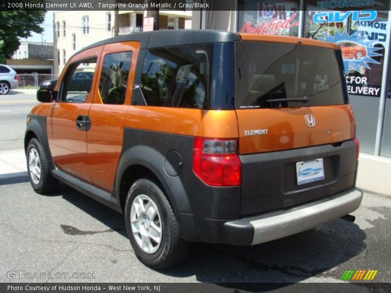 Tangerine Orange Metallic / Gray/Black 2008 Honda Element LX AWD