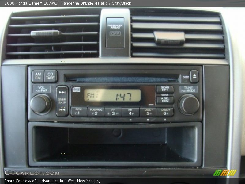 Tangerine Orange Metallic / Gray/Black 2008 Honda Element LX AWD