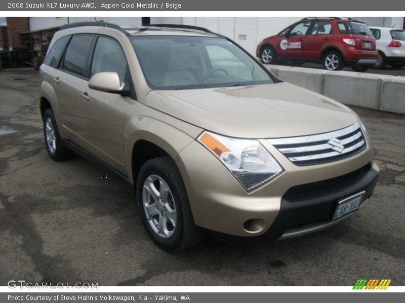 Aspen Gold Metallic / Beige 2008 Suzuki XL7 Luxury AWD
