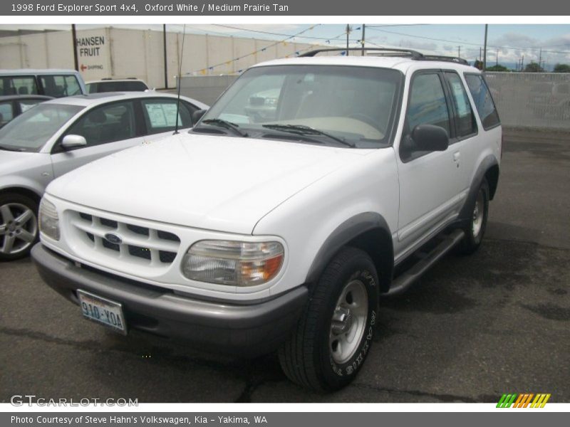 Oxford White / Medium Prairie Tan 1998 Ford Explorer Sport 4x4
