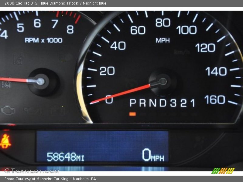 Blue Diamond Tricoat / Midnight Blue 2008 Cadillac DTS